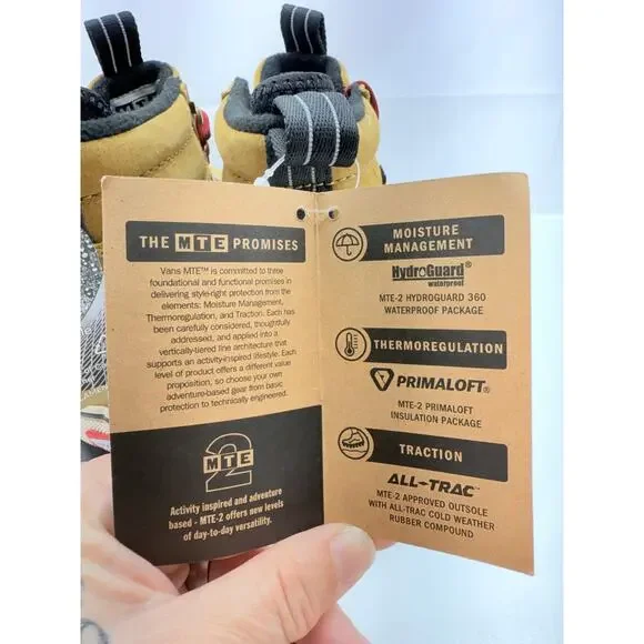 VANS Sk8-Hi DR MTE-2 Womens Size 9 Brown Insulated Waterproof Hiking Boots Shoes - Picture 7 of 12